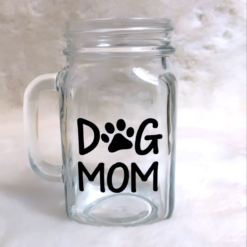 Dog Mom 16oz Mason Jar Mug - Picture 2 of 4